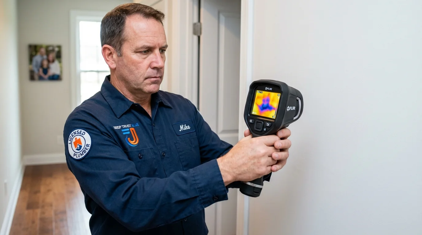 Thermal imaging leak detection by Johns Plumbing LLC in Owensboro